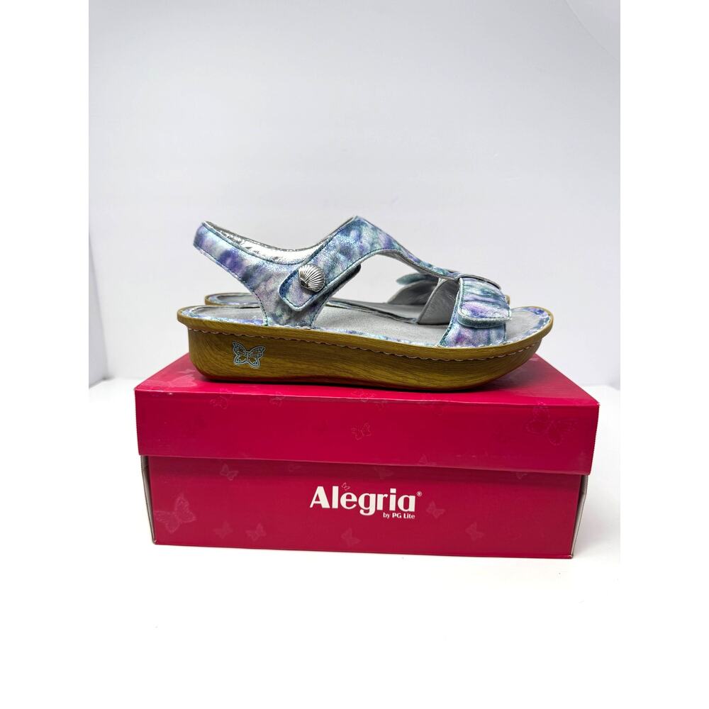 Alegria Kendra Impressionista Leather Sandals Women’s 39 Wide NIB